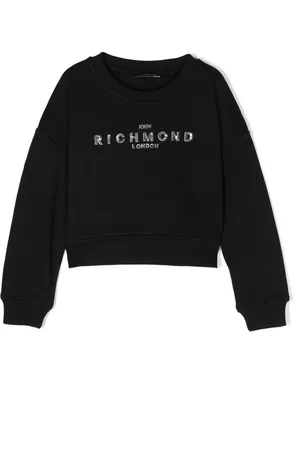 John Richmond Sequin logo-detail sweatshirt