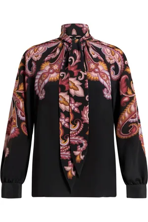 Etro Printed crepe de chine blouse