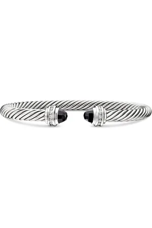 David Yurman Sterling Classic Cable diamond bracelet (5mm)
