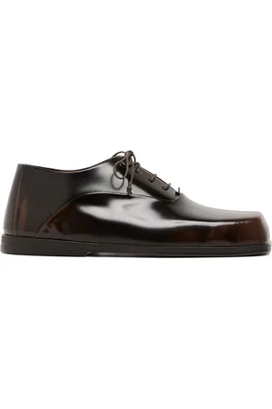 MARSÈLL Panelled patent-leather oxford shoes