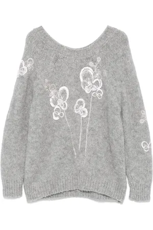 Bernadette Floral-motif sweater