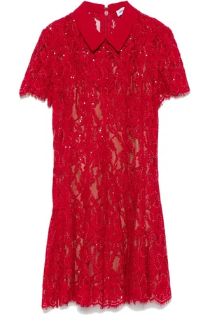 Self-Portrait Sequin lace mini dress
