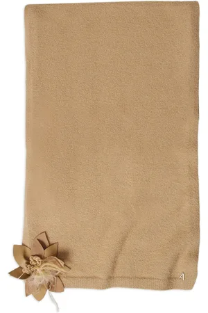 Twin-Set Floral-appliqué scarf