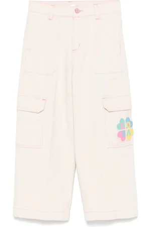 Billieblush Logo-appliqué trousers