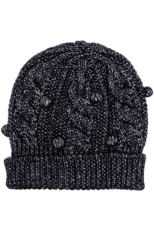 Onefifteen Glitter cable-knit beanie
