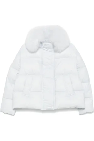 YVES SALOMON Faux-fur detail puffer jacket