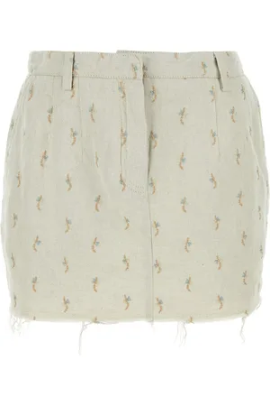 Lanvin Logo patch mini skirt