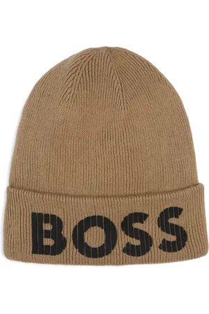 HUGO BOSS Logo-print cotton beanie