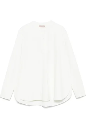 BLANCA Band-collar blouse