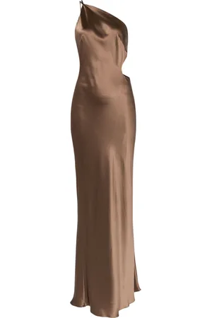 Michelle Mason Asymmetrical design silk gown