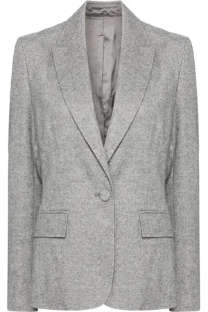N.PEAL Wool-blend single-breasted blazer