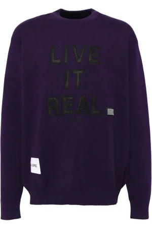 Izzue Appliqué slogan jumper