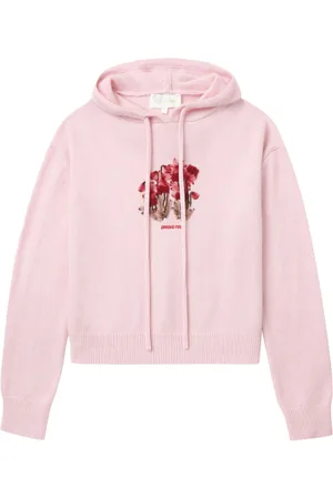 Shushu/Tong Floral-embroidered hoodie