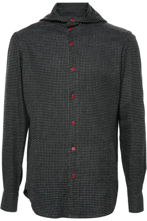 Kiton Checked hoodie
