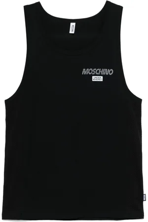 Moschino Logo-appliqué tank top