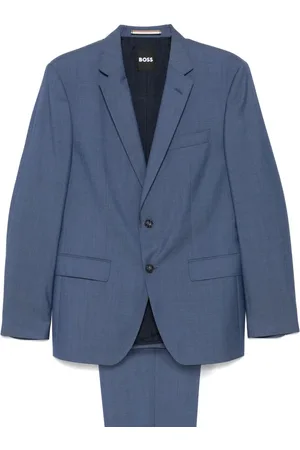 HUGO BOSS Herringbone virgin wool suit