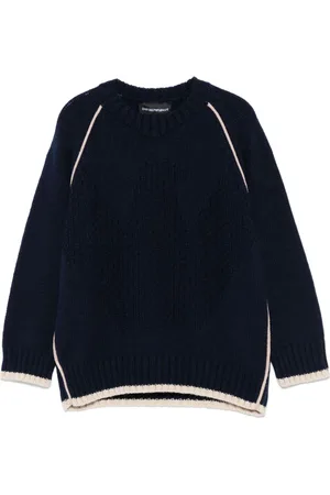 Emporio Armani Contrast-trim sweater