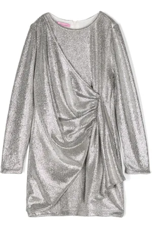MISS BLUMARINE Metallic-effect dress