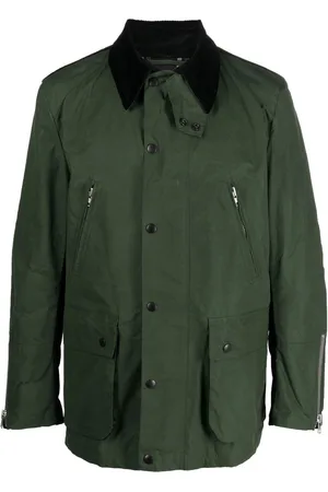 DEPARTMENT 5 Contrast-collar organic cotton jacket