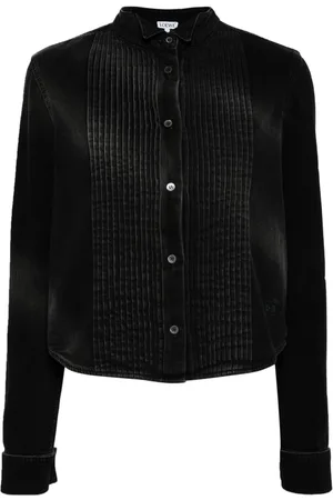 Loewe Pleated denim shirt