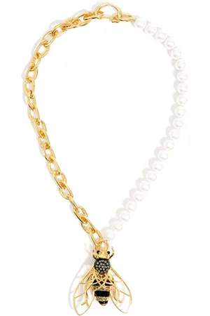 Bimba y Lola Bee-pendant chain necklace
