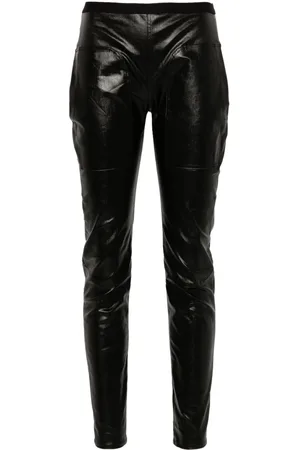 Rick Owens Coated-finish leggings