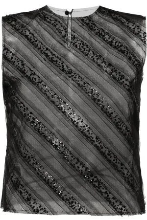 Viktor & Rolf Sequined tulle tank top