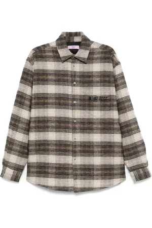 MARTINE ROSE Check-pattern overshirt