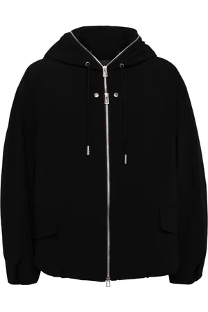 SONGZIO Multi-dart-embroidered hooded jacket