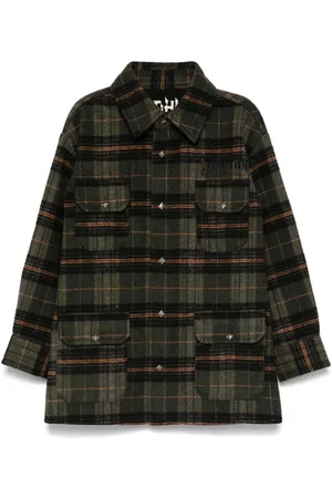 John Richmond Plaid-check shirt