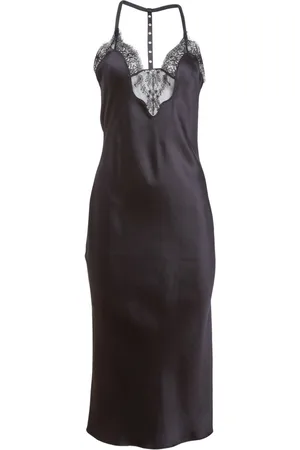 FLEUR DU MAL T-strap slip dress