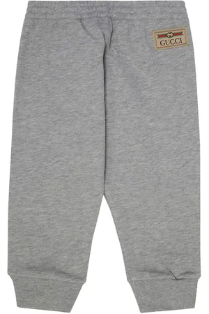 Gucci Logo-appliqué felted track pants