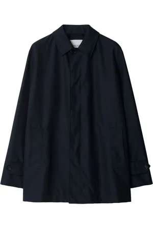 Burberry Spread-collar button-up parka coat