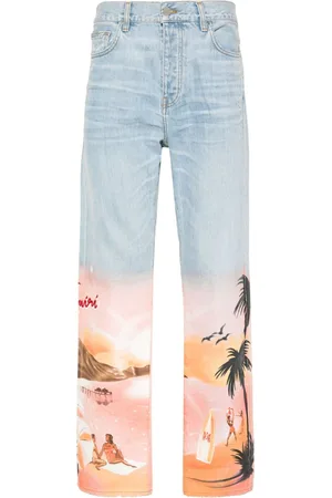 AMIRI Logo-embroidered jeans