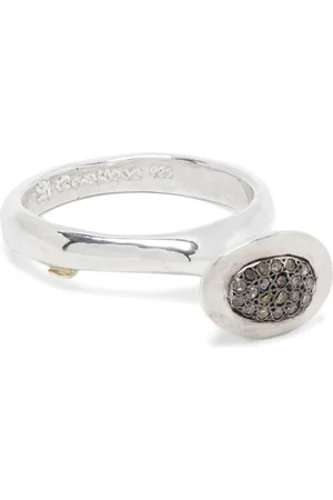 ROSA MARIA Sterling diamond band ring