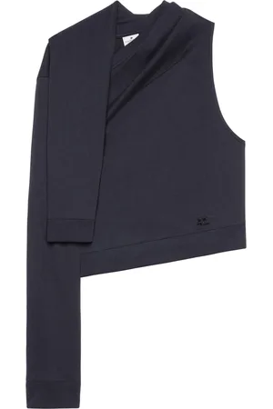 Courrèges Asymmetric off-shoulder sweatshirt
