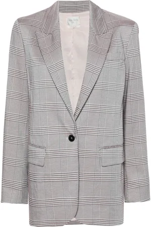 FORTE FORTE Single-breasted checked blazer