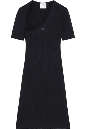 Courrèges Slash ribbed knit dress