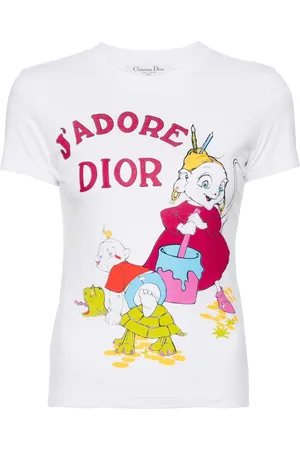 Dior 2002 graphic print short-sleeves T-shirt
