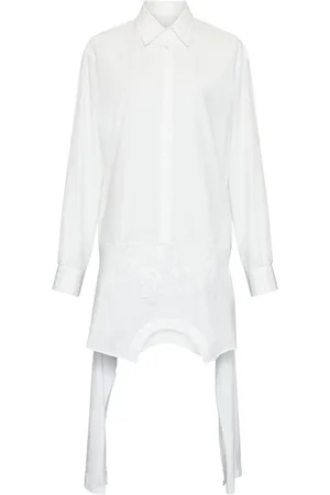 Maison Margiela Asymmetric cotton shirt dress