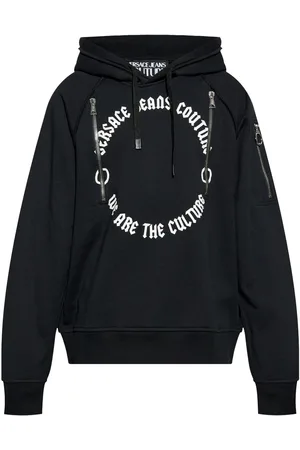 VERSACE Logo-print hoodie