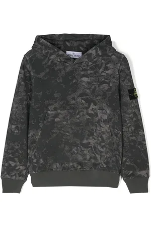 Stone Island Compass-badge cotton sweatshirt