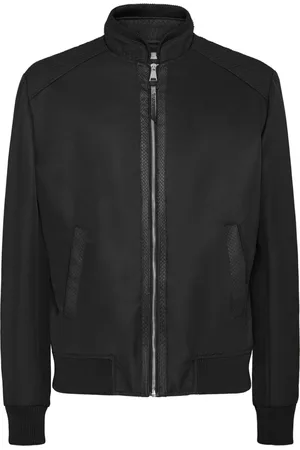 BILLIONAIRE Logo-embossed bomber jacket