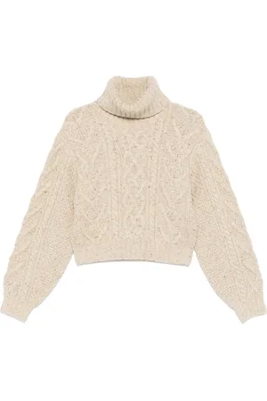 Ralph Lauren Aran-Knit wool sweater
