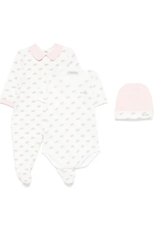 Golden Goose Elephant-print babygrow set