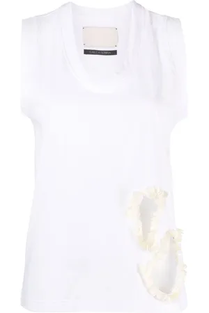 Calcaterra Cut-out-detail cotton vest