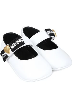 Moschino Logo-tape ballerina shoes