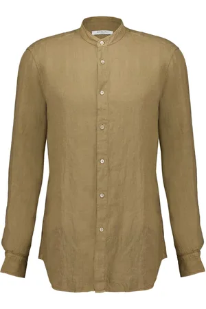 Boglioli Garment-dyed linen shirt