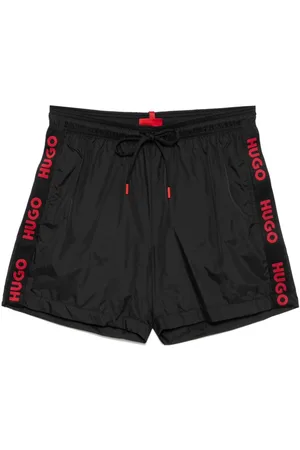 HUGO BOSS Logo trim swim shorts