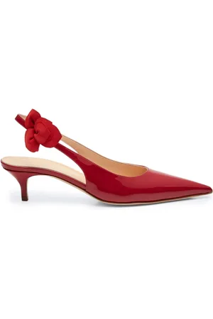 MAGDA BUTRYM 50mm rose leather slingback pumps